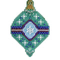 Jade Beaded Counted Cross Stitch Ornament Kit MH164301 Mill Hill Christmas Jewels 2014