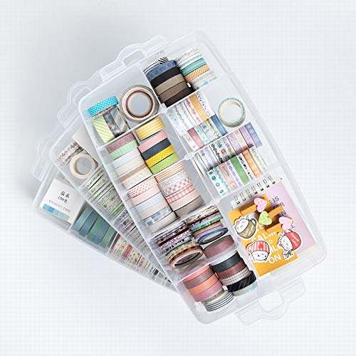 Sooyee 3-Tier Stackable Craft Organizers and Storage Box, Clear - size: 3-Tier
