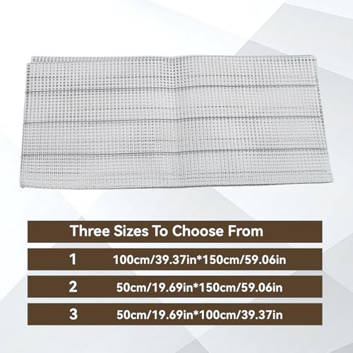 HERCHR Latch Hook Canvas,Rug Making Canvas Latch Hooking Mesh Fabric Blank Rug Hooking Mesh Canvas Kit DIY Mesh Sheet Multipurpose Rug Hooking Mesh for Embroidery Knit(100 * 150cm) - color: 100*150cm