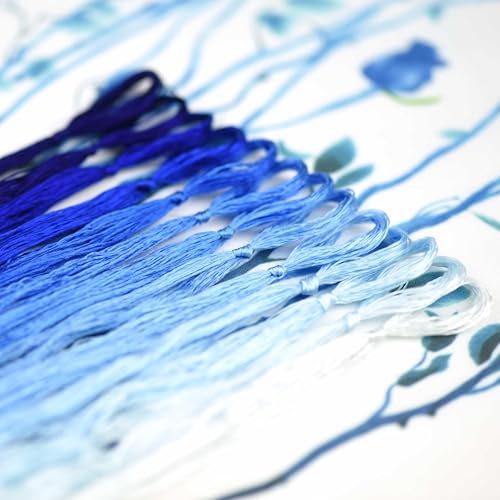 Natural 100% Mulberry Handmade Embroidery Silk Thread Silk Floss (70) - color: 70