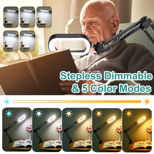 IVMAIE 12X Magnifying Glass with Light, Rectangle Real Glass Lens - color: Black, size: 12X