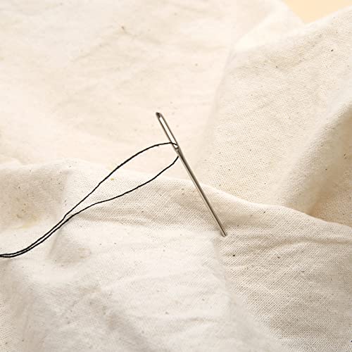 Tevkmuzz Large Eye Sewing Needles,21 PCS Hand Sewing Needles,Embroidery Thread Needle, Handmade Yarn Knitting Needles Leather Needle