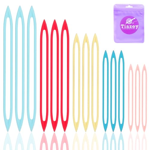 15PCS Large Eye Finishing Yarn Needles for Crochet Knitting Craft,Weaving Needle Sewing Darning Needles for Thick Bulky Yarn - color: 15Pcs Colorful