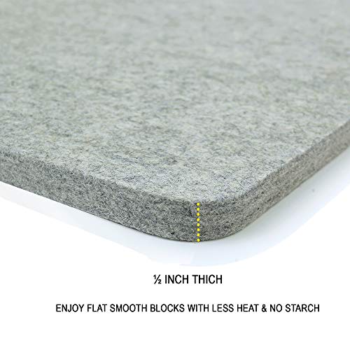 Wool Pressing Pad - 24in x 18in Quilting Ironing Pad - 100% New Zealand Felted Wool Iron Board for Quilters, Great for Quilting Sewing Projects by SAVINA - size: 24" x 18"