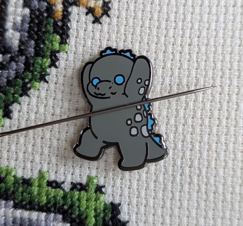 Goji-Kun Magnetic Needle Minder, Cross Stitch Embroidery Accessory, Decorative Needlework Tool