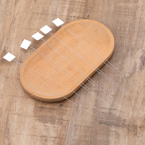 TIESOME 10 Pcs Long Needle Threader, 7.87" White Needle Threaders Embroidery Stitching Craft Tool for Punch Needles Embroidery Floss Cross Stitch DIY Sewing Craft Works
