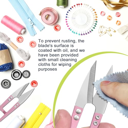 UCEC 9Pk Thread Snips Sewing Scissors, 4.2 Inch Yarn Snips for Knitting DIY - color: 9pack Pink+orange+black