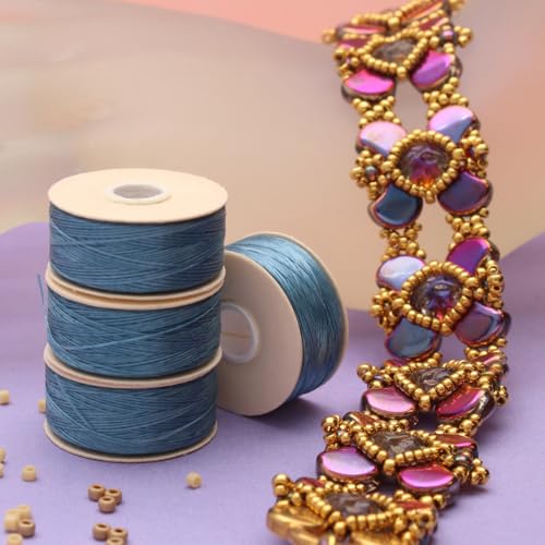 The Beadsmith Nymo Thread, Made of Nylon - size: Size D, 64 Yards, style: Turquoise