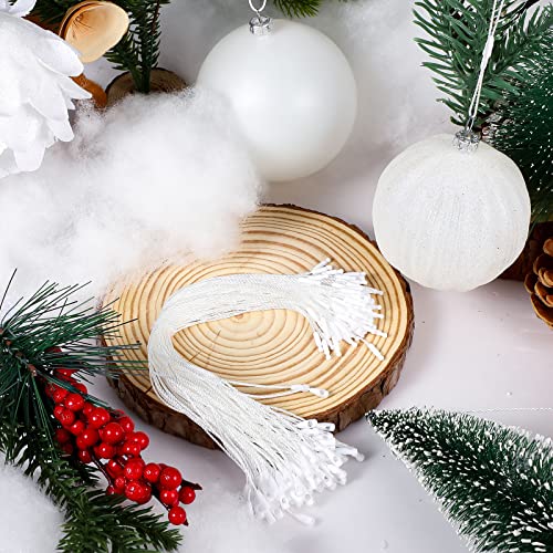 Shappy 400 Pcs Christmas Ornament Hooks Hangers, White, 400 Pieces - color: White