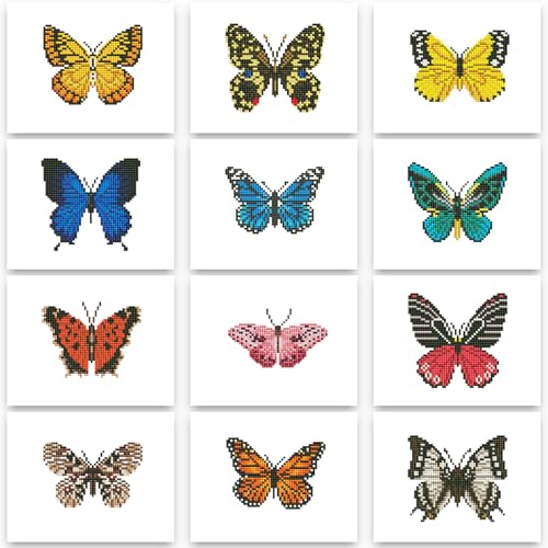 PeakLuv Small Diamond Art Kits Butterfly Mini Diamond Painting Kits - color: Butterfly