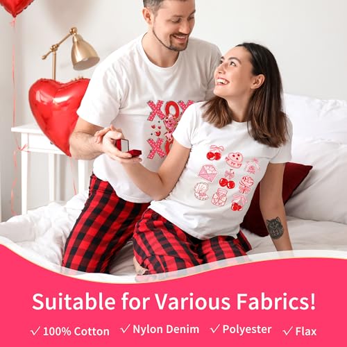 22 Sheets Valentine's Day Iron on Transfers for T-Shirts - style: Valentine