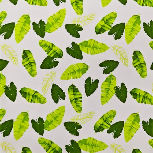 7 pcs/lot Fabric Bundles Top Cotton 19.69" x 19.69" (50cm x 50cm) Quilt, Pre-Cut Squares Sheets for Patchwork Sewing Quilting Crafting, Green Floral. - color: M-7