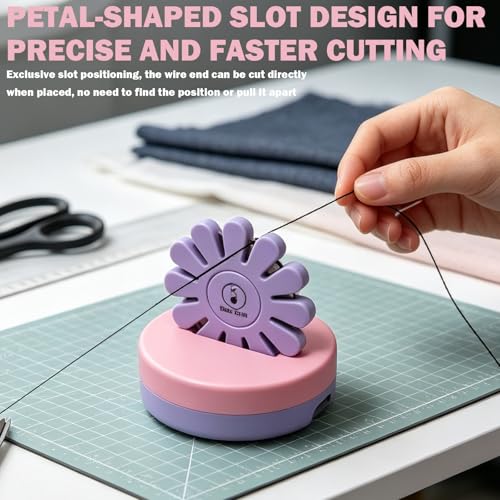 Thread Cutter Tool Thread Cutter for Sewing Blade Saver Thread Cutters for Quilting Thread Cutting Tool Thread Cutter Pendant Thread Cutter for Chain Piecing in Quilting- Purple (Blade Not Removable)
