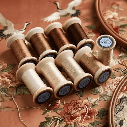 Natural 100% Mulberry Handmade Embroidery Silk Thread Silk Floss (62) - color: 62