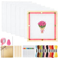 HejVulkan Needlepoint Kit for Beginners, All-in-One Needlepoint Starter Set - color: white 13mesh
