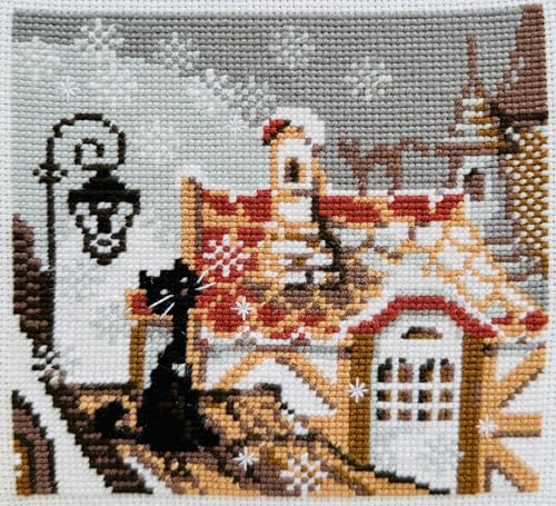 RIOLIS 610 City and Cats Counted Cross Stitch Kit 5.12 x 5.12 in - style: City and Cats 610