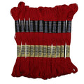 Pack of 12 Premium Embroidery Thread | 100% Egyptian Cotton Premium Skeins | Cross Stitch Embroidery Floss | Oeko TEX Certified Stranded Cotton | Ideal for Arts & Crafts (Copper Red 341) - color: Copper Red 341