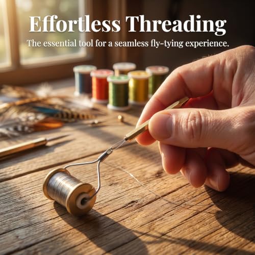 2 Pieces Fly Tying Bobbin Threader Half Hitch
