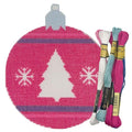 Howie's Christmas Needlepoint Needlepoint Kits, 18CT Printed Embroidery Pattern Starter Kits, Stamped Patterns Canvas Kits(Red Christmas Ball-Chrismas Tree,4x4inch) - color: Red Christmas Ball-Chrismas Tree