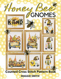 Honey Bee Gnomes | Counted Cross Stitch Pattern Book: Easy, Fast, and Small Spring Needlepoint Designs | Great for Beginners and Advanced Stitchers