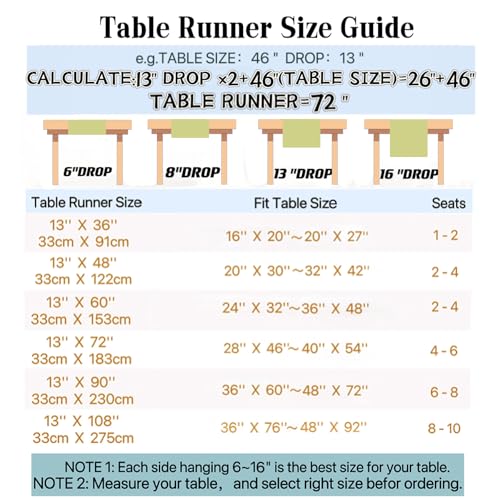 Linen Embroidered Table Runner, White Table Runners 48 Inches Long - color: White, size: 13×48 Inch