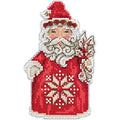 Nordic Santa Counted Cross Stitch Ornament Kit Mill Hill 2019 Jim Shore JS201911