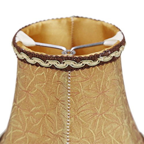 Fuloon Small Clip on Chandelier Lamp Shades, 2 Pack, Coffee - color: Coffee, size: 2 Pack