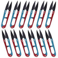 ESHATO 12 Pack Sewing Scissors for Fabric, 4.1inch Mini Small Snips Trimming Nipper, Yarn Thread Craft Scissors Cutters, Great for Office Home School Stitch DIY Supplies