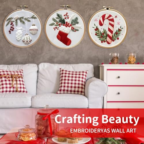 Christmas Embroidery Kits Beginners, Truck Embroidery Kits for Adults - color: Truck