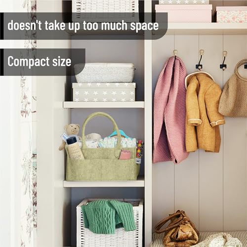 Mr. Pen- Baby Diaper Caddy Organizer, Olive Calm - color: Olive Calm, size: 1 Pack, Regular