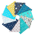 Craftido -25 Options- 100% Cotton Quilting Fabric Bundles 10pcs Fat Quarters 18”x21”-Medium Weight 5.2 oz- Soft Cotton for Quilting, Sewing Project, Patchwork, DIY Crafts – Baby Boy - color: Baby Boy