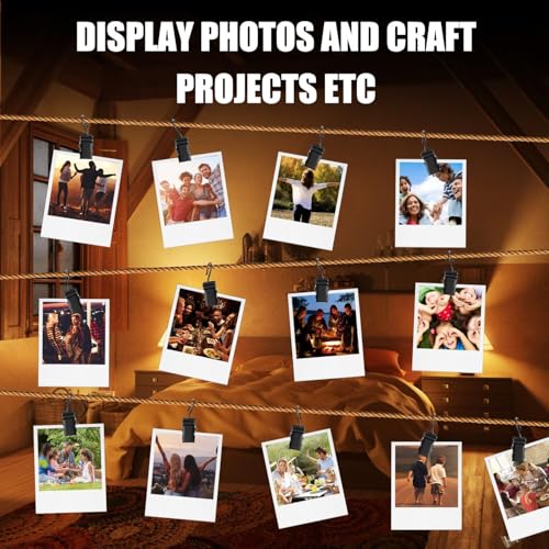 Light Clips Hanging Hooks Clip: 50 Pack Outdoor Hanging Lights Clips - Heavy Duty Metal Camper Awning String Party Light Hook for Canopy Tent Tapestry Clamps - size: 1.34 Inch