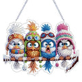 STGLCR Diamonds Art kit for Adult,Birds Pendant Diamonds Painting Art Kit,7.79x5.78inch Acrylic Diamonds Painting Board Kit Ornament, Special Crystal Diamond Hanging Ornament - color: Birds