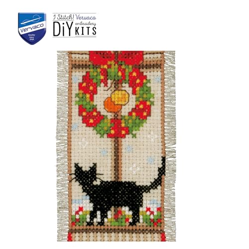 Vervaco Counted Cross Stitch: Bookmark: Christmas Atmosphere: Set of 2, 6 x 20cm, N