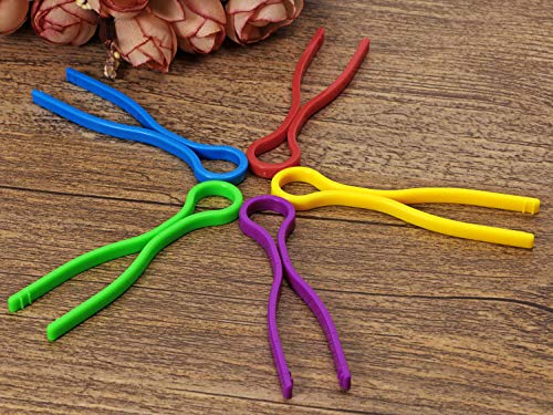 Tupalizy 5 Colors Plastic Bobbin Thread Holders Thread Buddies Bobbin Clips Clamps for Bobbins Embroidery Thread Spools Organizing Pairing Matching Quilting Sewing Machine Accessories, 30PCS