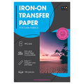 PPD 100 Sheets 8.5x11" Iron-on Heat Transfer Paper Dark Fabrics Inkjet - size: 8.5 x 11, style: Dark (100 Sheets)