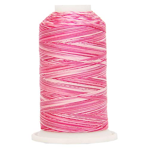 ThreadArt Multicolor Cotton Thread, 600M 40/3, Roses 0902 - color: Roses