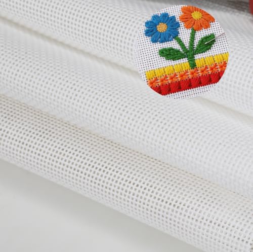 Needlepoint Canvas,13-Mesh, Pure Cotton Embroidery Blank Cloth