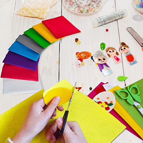 Jtnohx Large Soft Felt Sheets Felt Fabric for Crafts Christmas Color 8Pcs - color: Christmas Colors Series