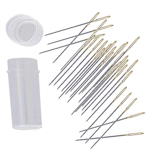 Bouclel 30pcs Cross Stitch Needles Hand-Stitched Embroidery Needles,Size 24