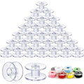 Timgle 200 Pcs Bobbins for Sewing Machine Plastic Class 15 Bobbin