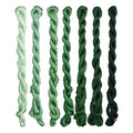 Natural Mulberry Silk Thread, Handmade Embroidery Floss Set, 7 Vibrant Colors, 110m Each 10 - color: 10