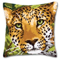 Vervaco Leopard Pillow Cover II Needlepoint Kit - color: Multicolor