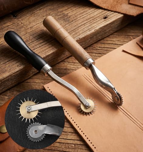 2 Pcs Pounce Wheel, Stainless Steel Perforator Wheel, Tracing Wheel