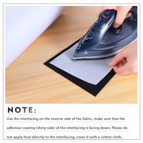 New Upgraded Heavy Weight White Iron-On Non-Woven Fusible Interfacing