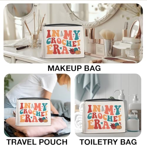 Crochet Gifts Accessories for Women Crocheters Makeup Bag - color: Multicolor D