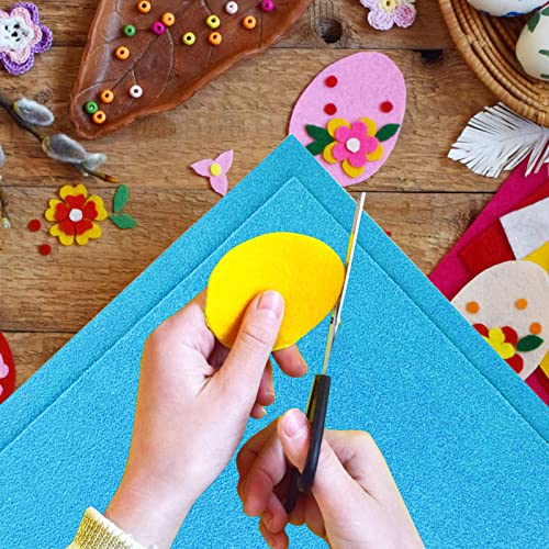 Jtnohx Color Felt Fabric Soft Felt Sheets for Crafts Light Blue 20Pcs 1.4mm - color: Light Blue