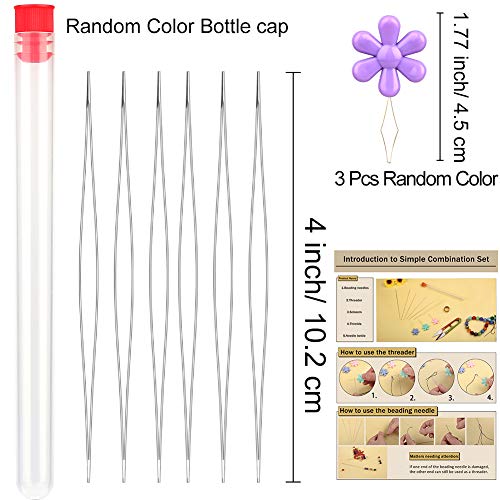 6 Pcs Beading Needles for Seed Beads Bead Needles for Jewelry Making - style: 6pcs