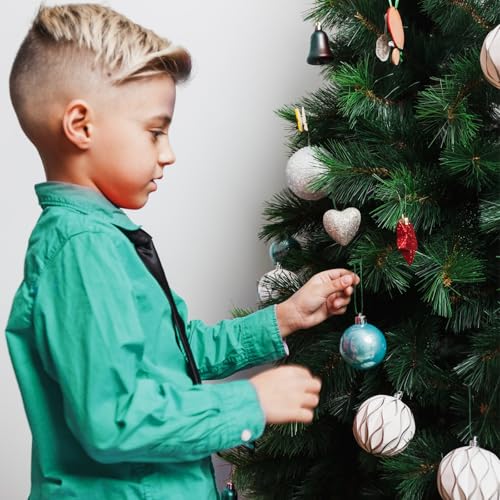 Christmas Tree Ornament String Hanger Precut Ribbon Hook with Snap Fastener - color: Green, size: 200pcs