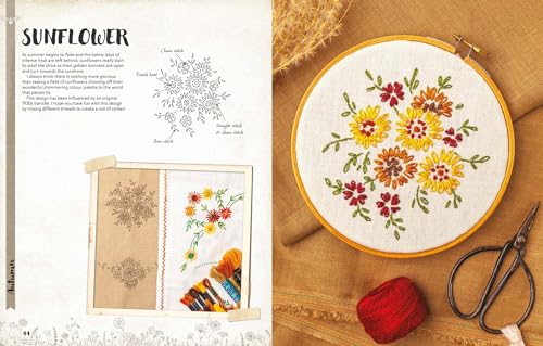 A Love of Cloth and Thread: Among the Wildflowers: Over 25 original embroidery designs with iron-on transfers